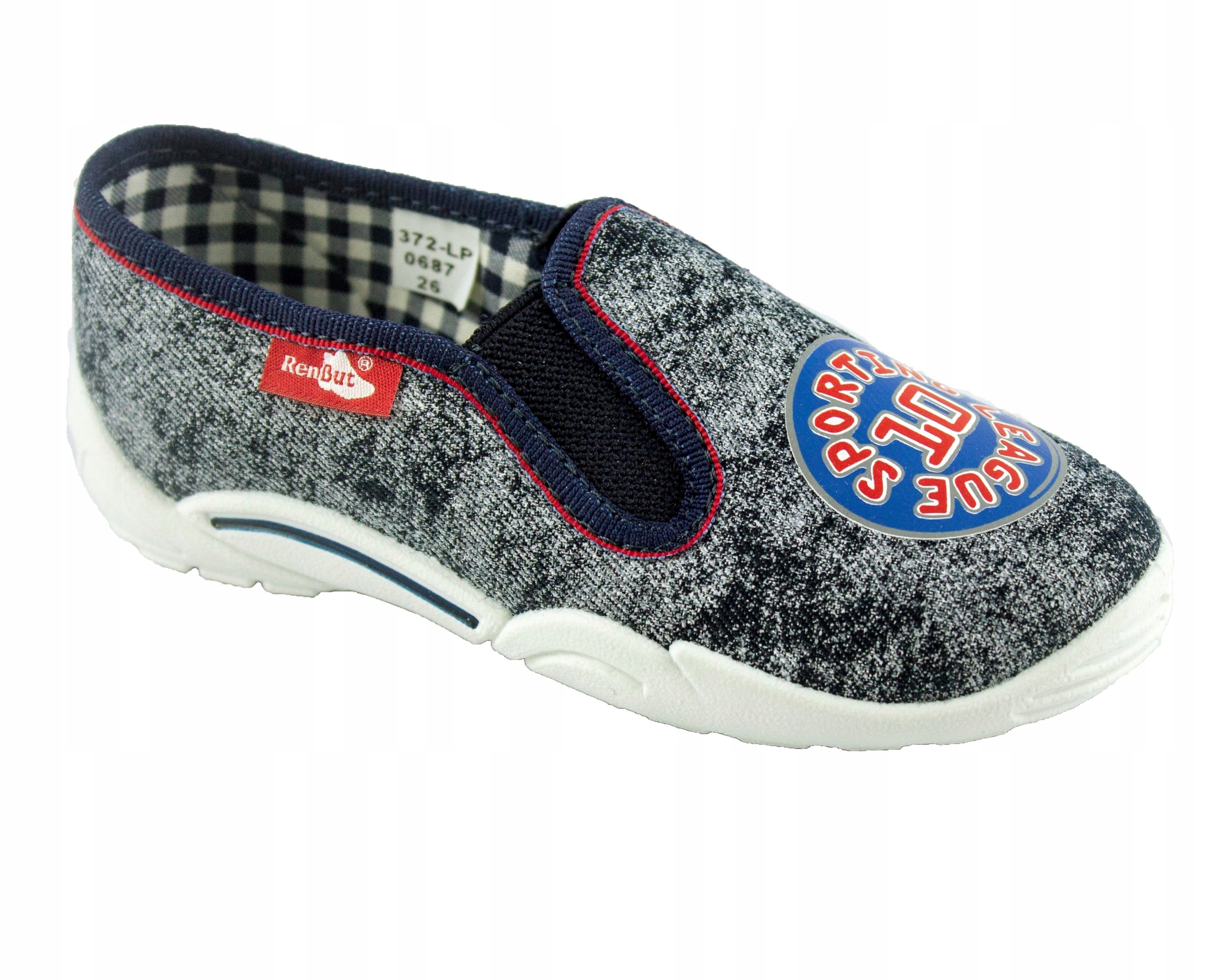 

Renbut Kapcie jeans przecierany 33-372 R26