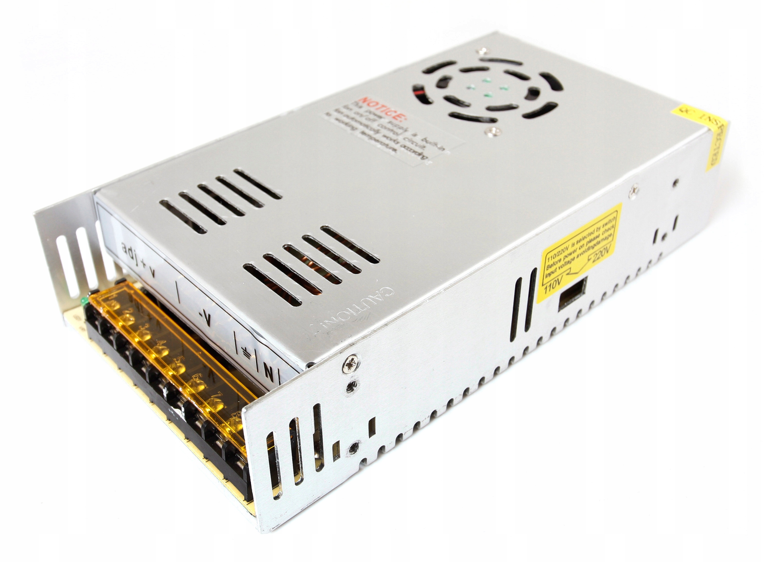 

Zasilacz 12V 300W 25A IP20 Do Taśm Led, Cctv