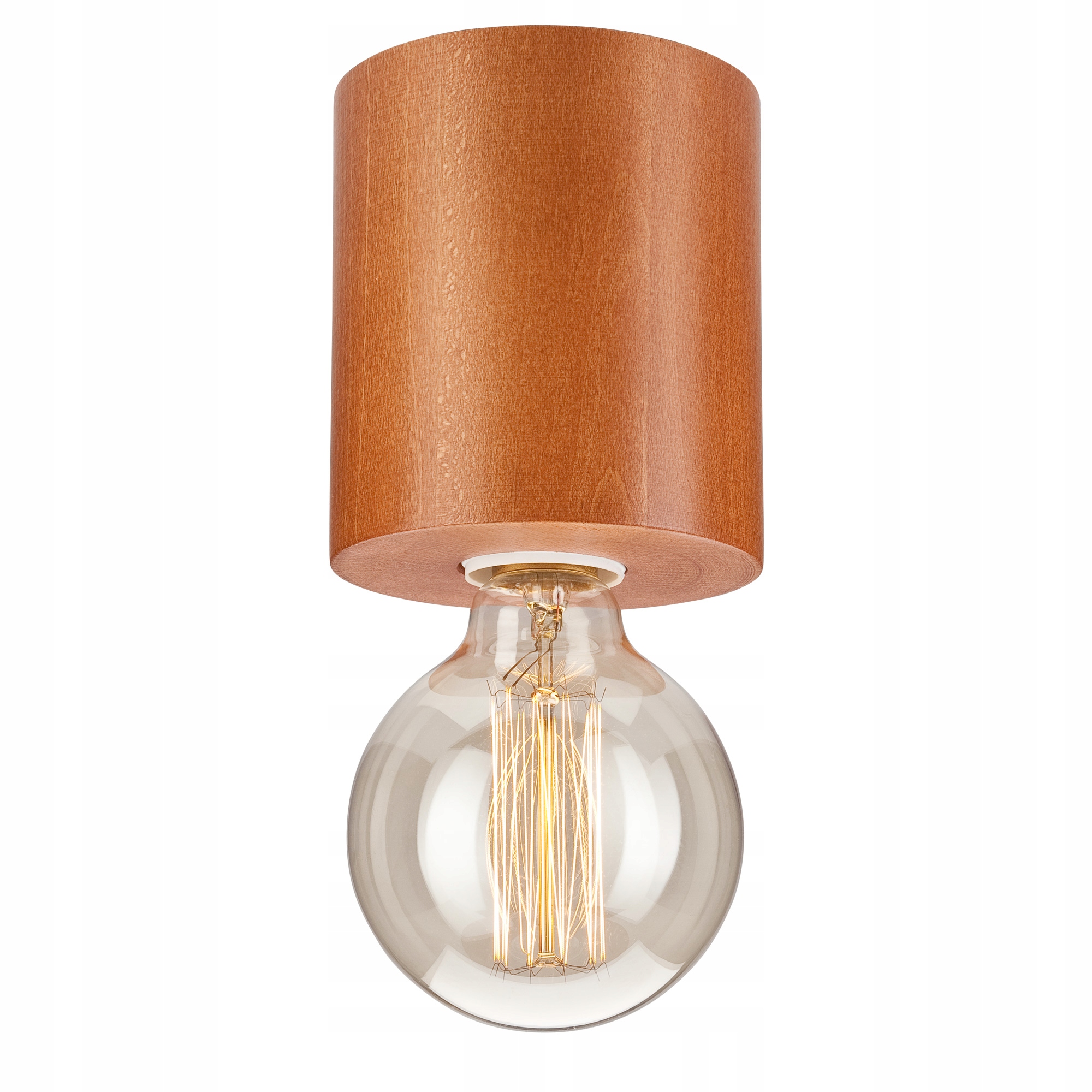 1 LAMPA SUFITOWA LEO PLAFON WALEC DREWNO CALVADOS