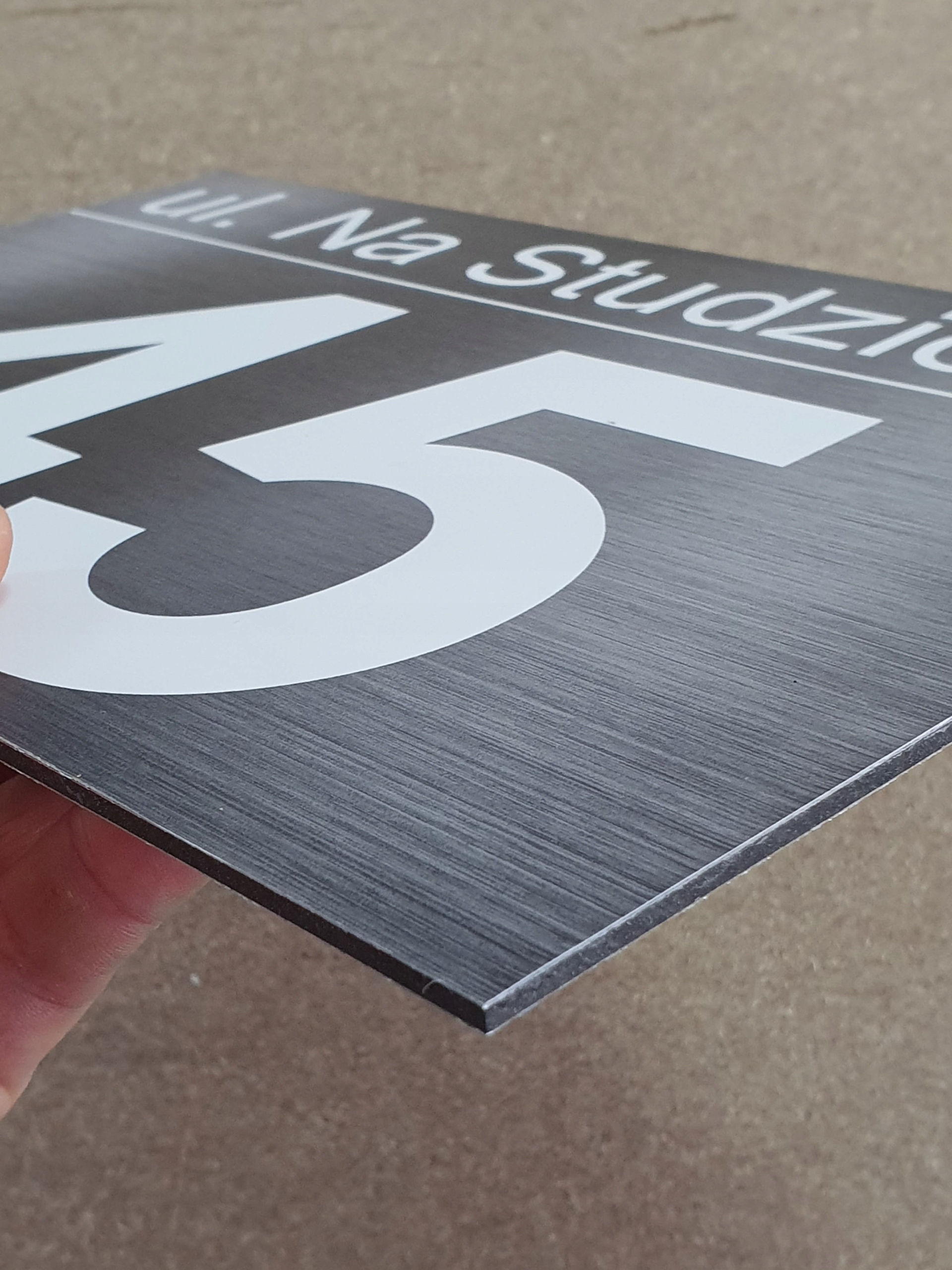 Płyta DiBOND metal 20x30cm tabliczka informacyjną Marka inna