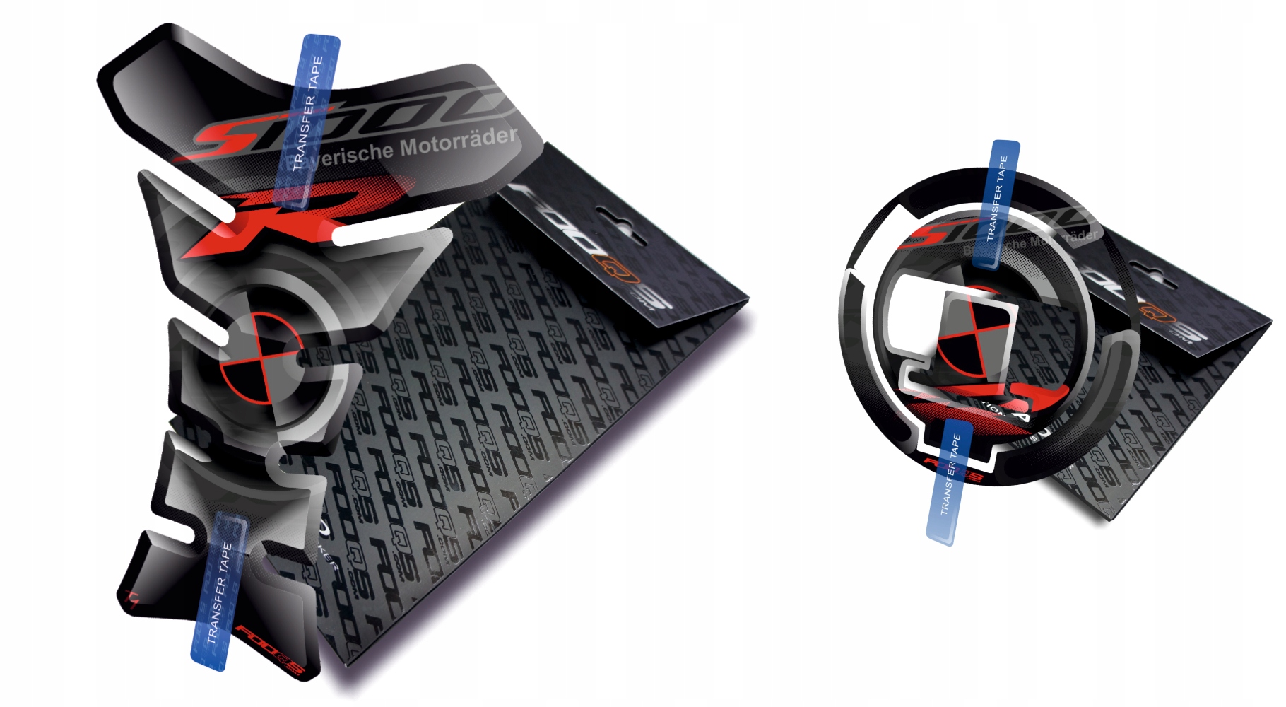 TANK-PAD + CAP-PAD от FOOQS для BMW S-1000-R