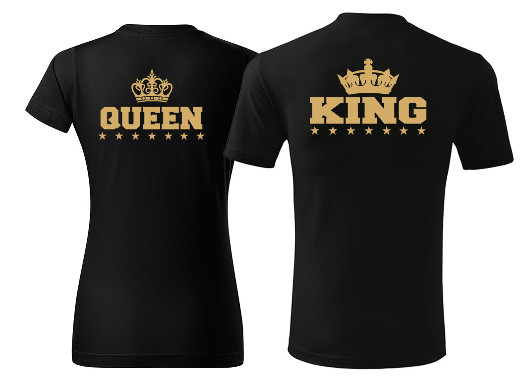

Koszulki dla par zakochanych King Queen Bonnie i C