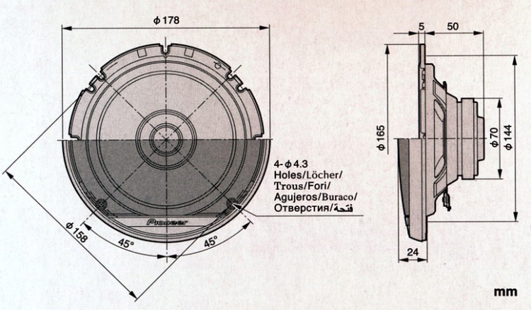 

Pioneer TS-G1710F 40W 280W Głośniki 16,5CM Sklep