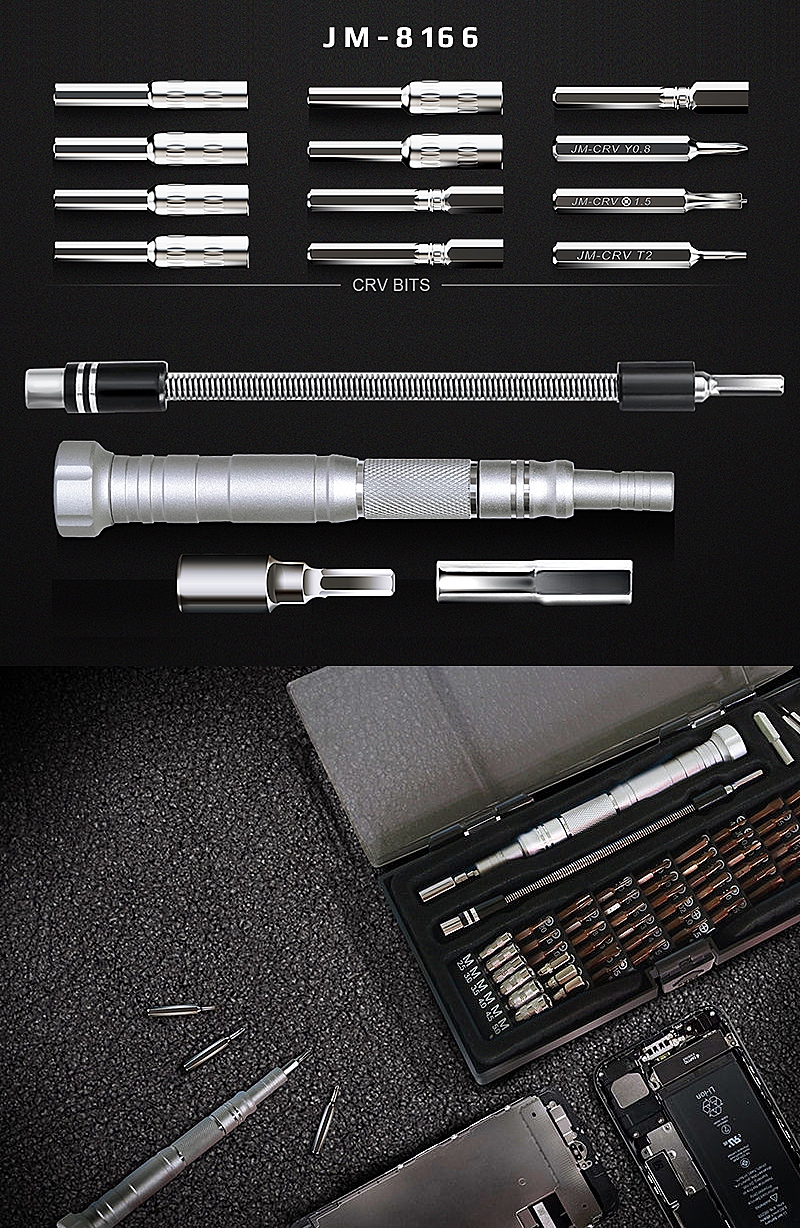 WKRĘTAKI PRECYZYJNE MAGNETYCZNE TORX IMBUS JM-8166 Liczba elementów zestawy