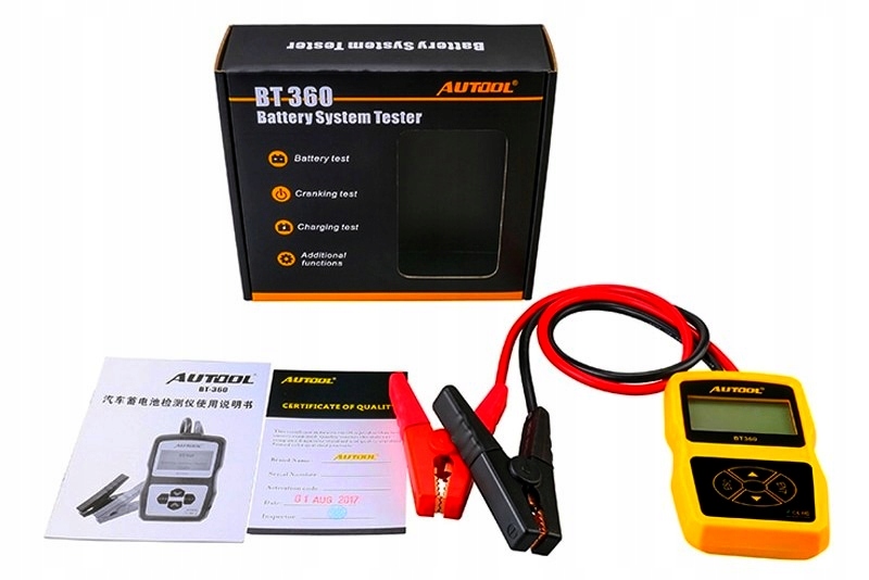 TESTER DO BATERII AKUMULATOROW 12V AUTOOL BT360 PL Mark Autool