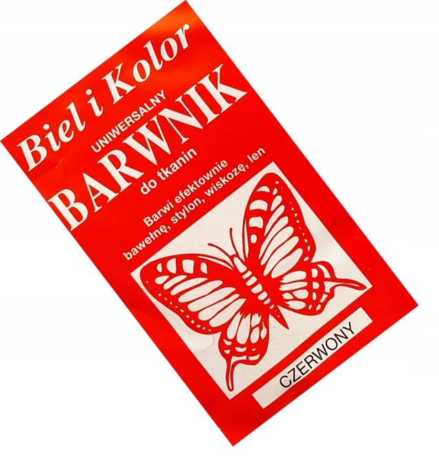 

Barwnik do Tkanin Bawełny Stylonu Lnu Czerwony