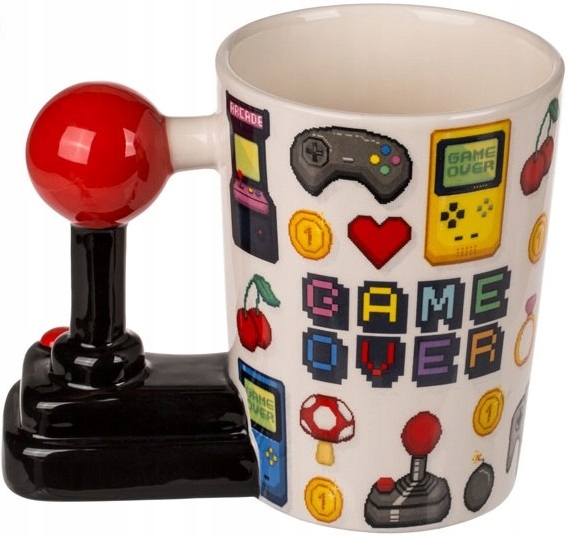 

Kubek Gracza Fana Gier Game Over uchwyt Joystick