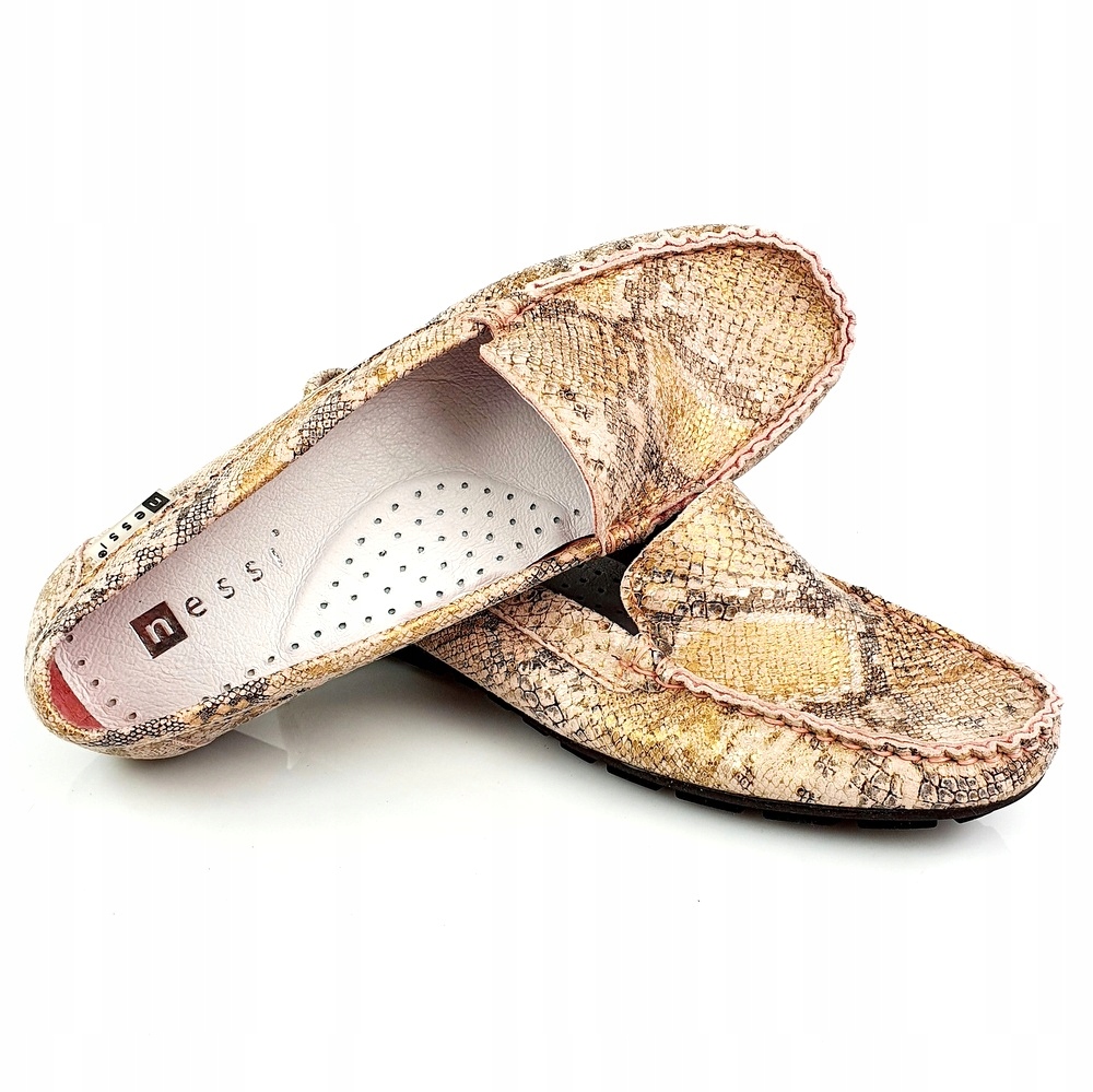 

Nessi 17130 mokasyny różowe wzór wąż 37