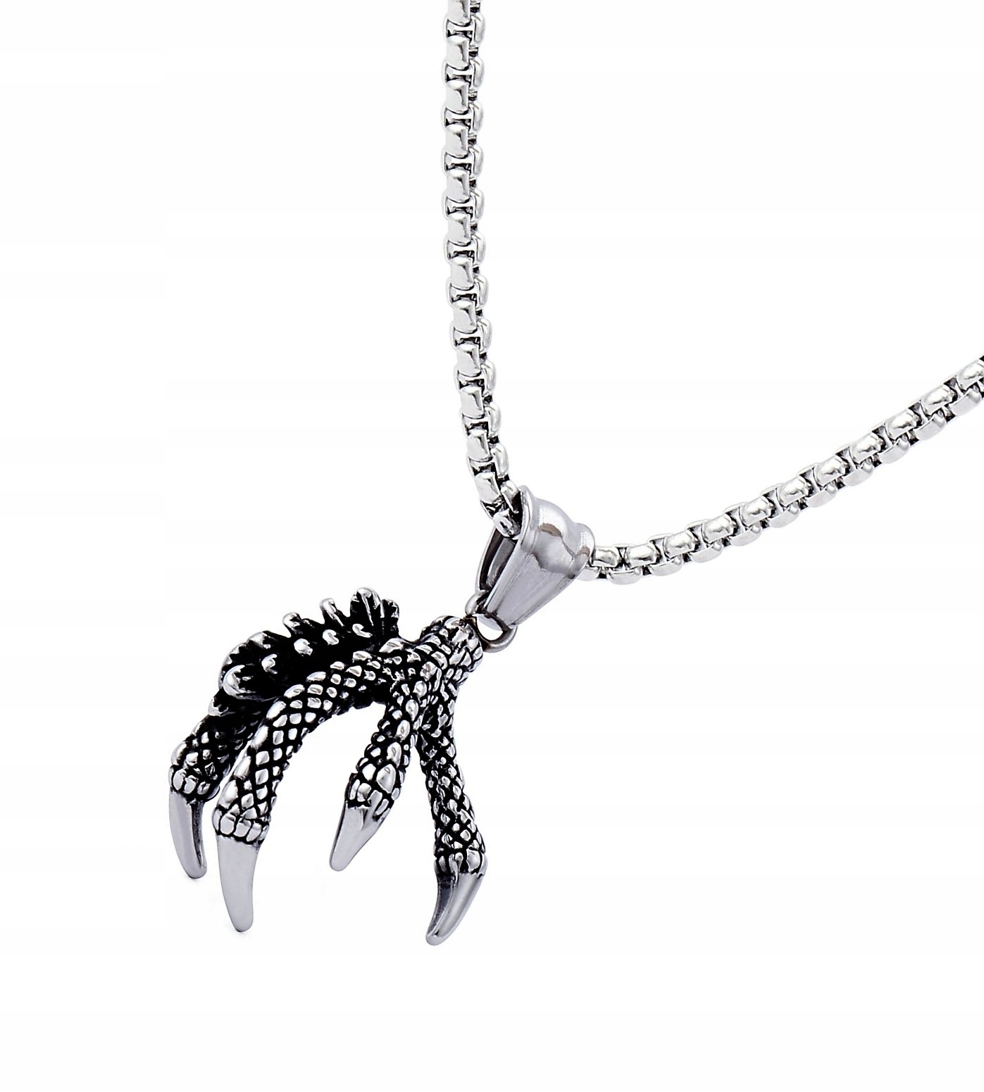 NASZYJNIK MĘSKI SZPONY STAL SZLACHETNA 316L Materiał stal