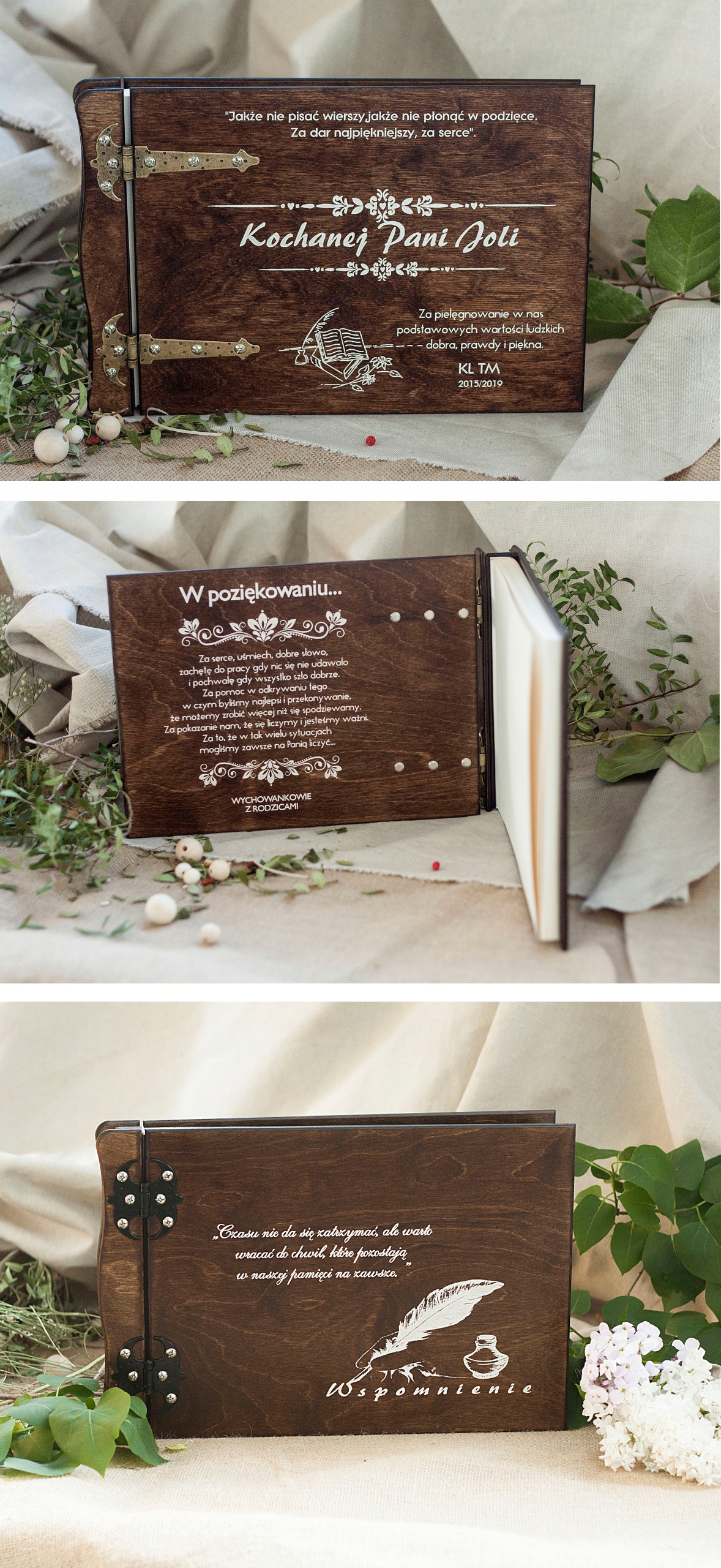 ALBUM DREWNIANY ZDJĘCIA ZAKOCZENIE ROKU SZKOLNEGO Producent Inna