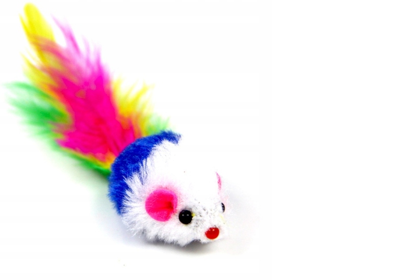 

Myszka Mysz zabawka dla Kota piórko grzechotka