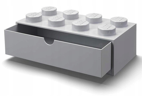 

Lego Pojemnik Klocek 8 Szuflada Szary Na Biurko