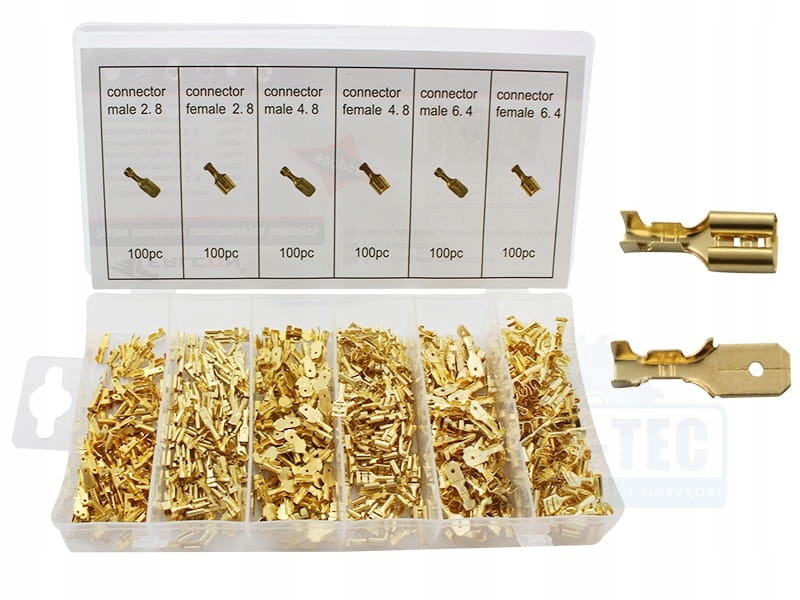 Zestaw konektorow samochodowych kablowych 600 szt Producent code F01134