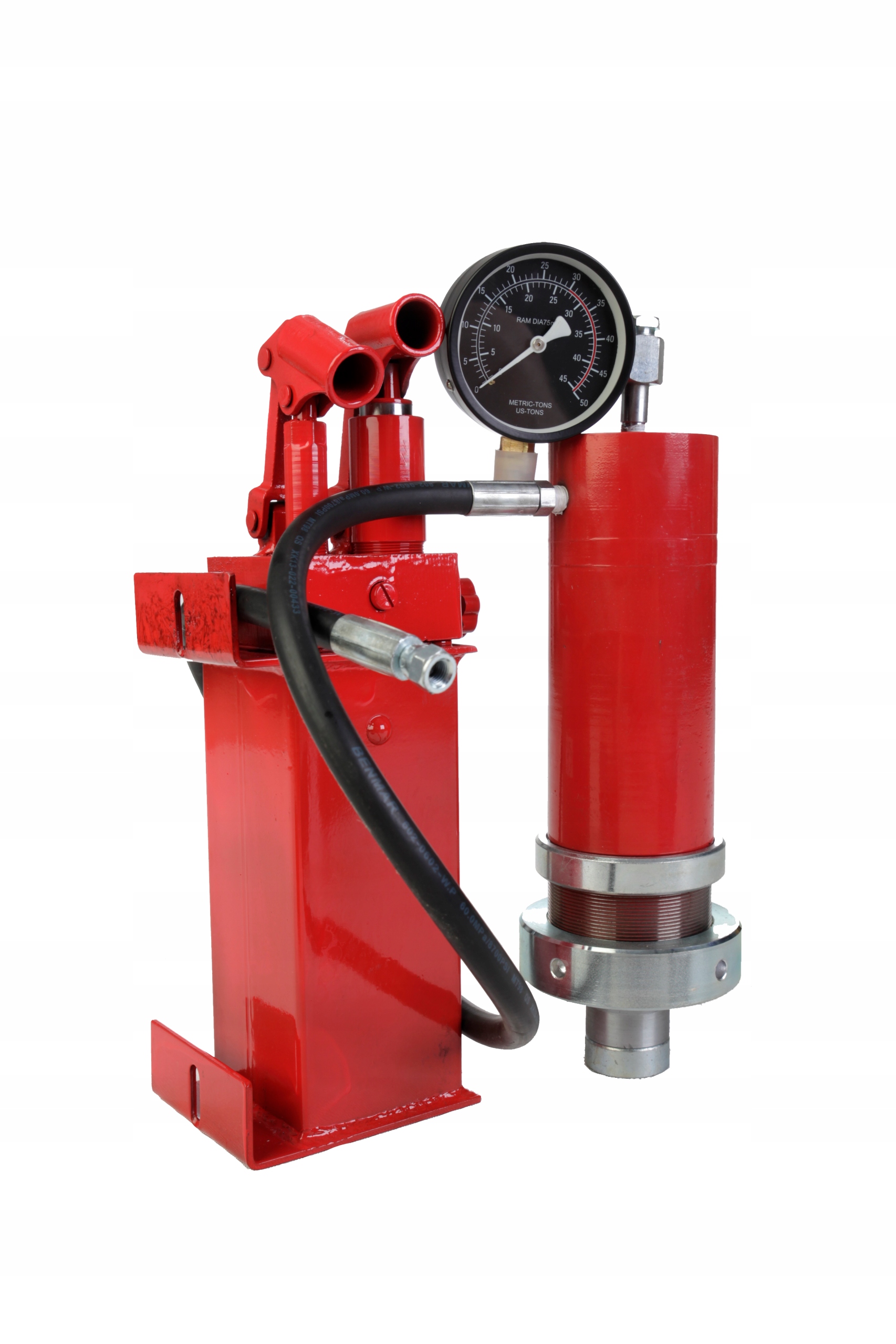 ZESTAW PRASA 30T 30TON 2 STOPNIOWA POMPA SIŁOWNIK WĄŻ ZEGAR KOMPLET Kod producenta ZDP30T2