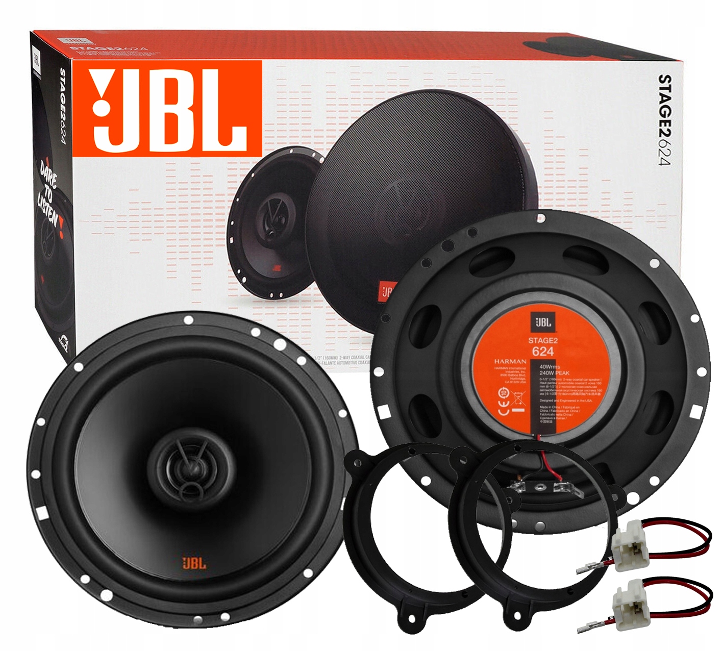 JBL STAGE 2 624 КОЛОНКИ NISSAN X-TRAIL QASHQAI
