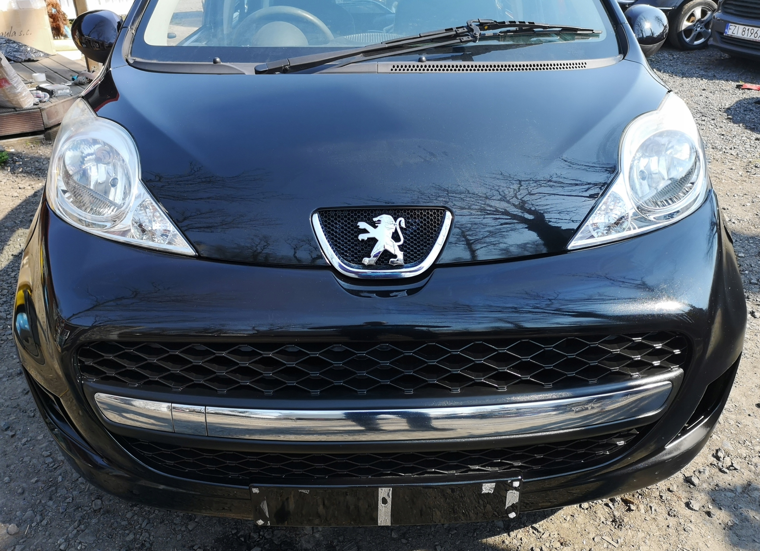 PEUGEOT 107 LIFT 05-12 PRZÓD KPL MASKA ZDERZAK PAS