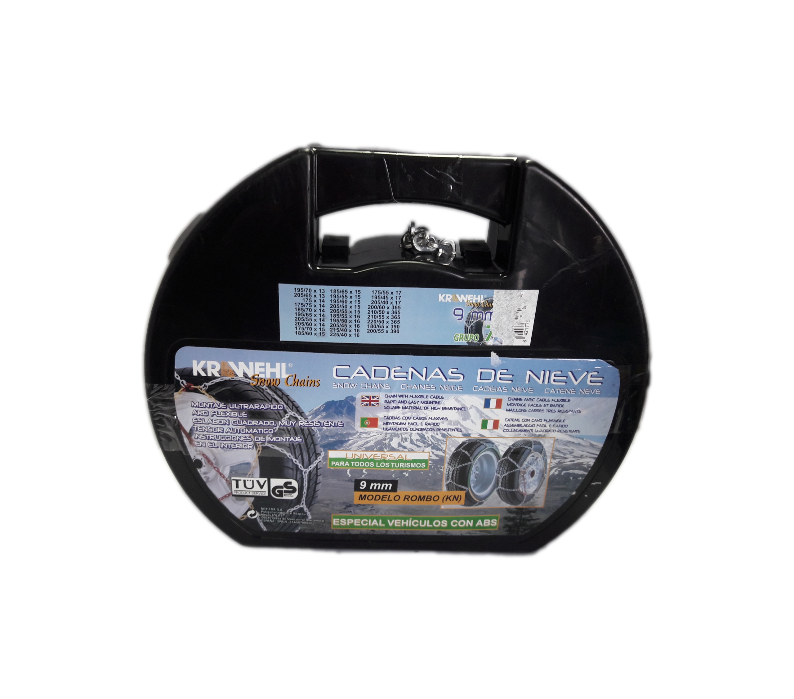 ŁAŃCUCHY ŚNIEGOWE ROMBA 195/70R13 205/40R17