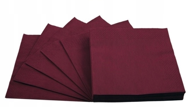 

Serwetki Papierowe Na Urodziny 33X33CM 20SZT Bordo