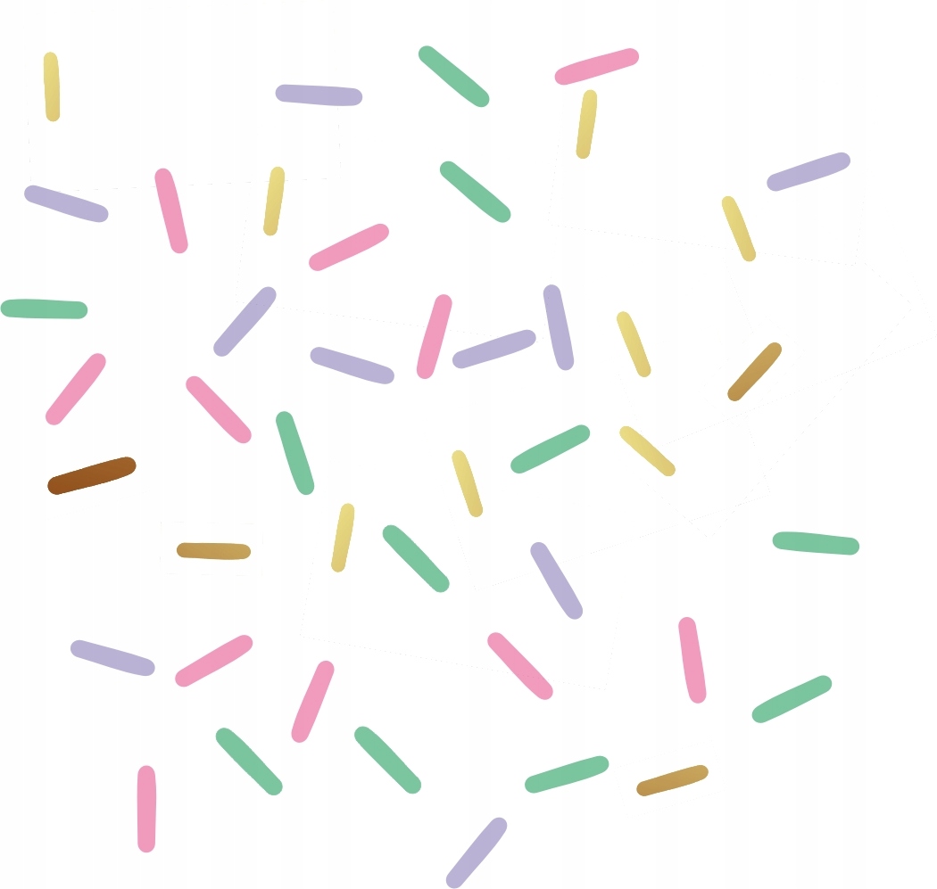 

Naklejki na ścianę confetti posypka konfetti