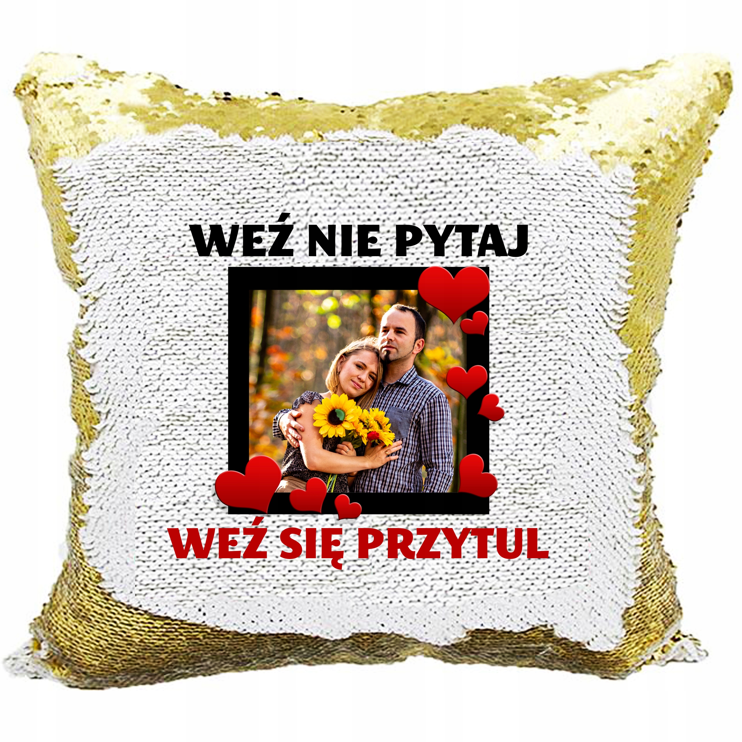 

Poduszka z Cekinami prezent na Mikołaja Gwiazdkę