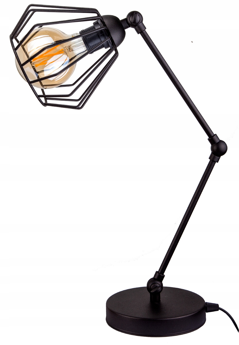 LAMPKA STOJĄCA BIURKOWA STOŁOWA DIAMENT LOFT RETRO Zasilanie sieciowe