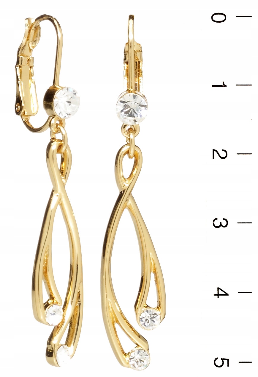 

Kolczyki Swarovski Złote Srebrne Długie Colibra