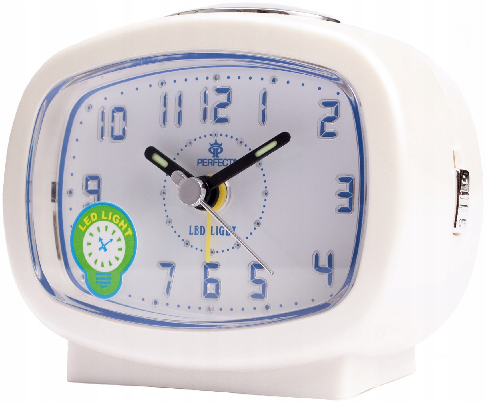 

Budzik Kwarcowy Perfect Led Snooze BB540 Biały