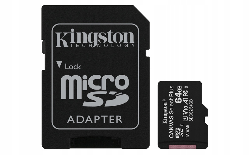 Karta pamięci Kingston micro SD SDXC 64GB UHS Typ karty SD