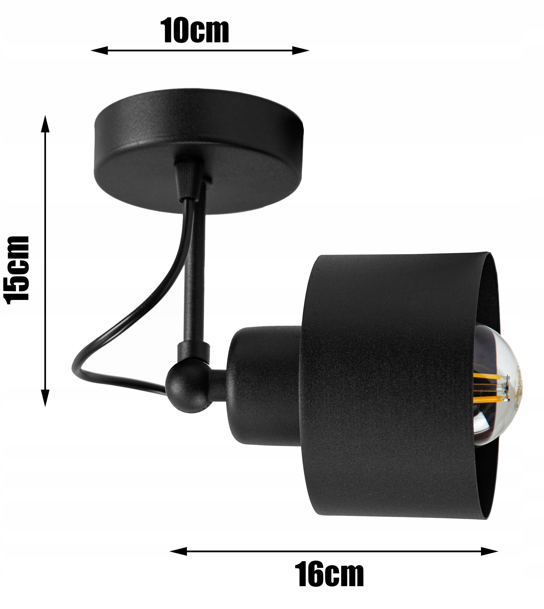 LAMPA SUFITOWA PLAFON ŻYRANDOL LOFT EDISON LED Marka Glimex