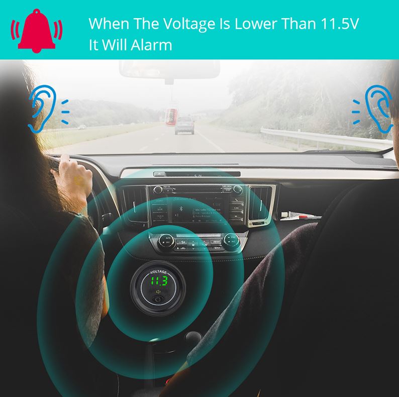 WOLTOMIERZ Z ALARMEM NISKIEGO NAPIĘCIA BLUE Marka Alarm