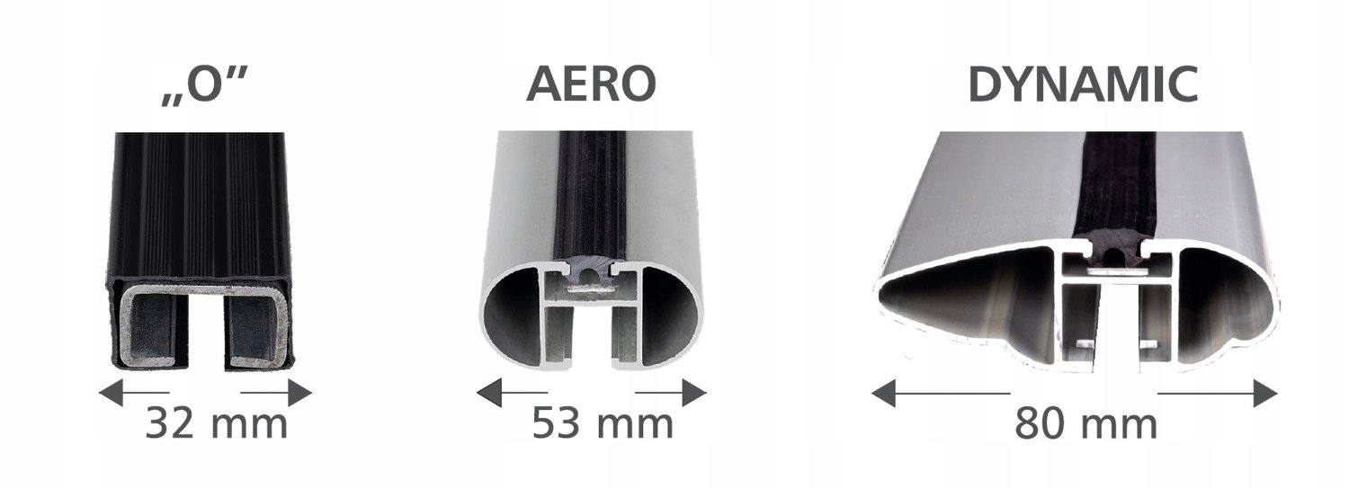 BAGAŻNIK ALUMINIOWY DYNAMIC NA RELINGI VW TOURAN Model Nowy Dynamic 1,2