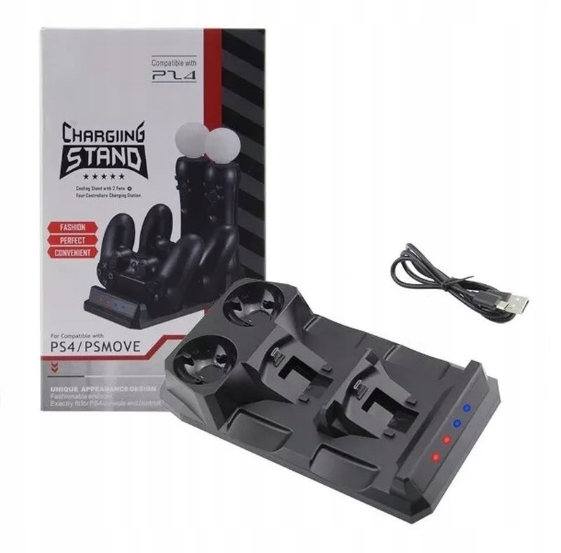 

Ładowarka Stacja Usb 2 Pady Move PS4 PlayStation 4