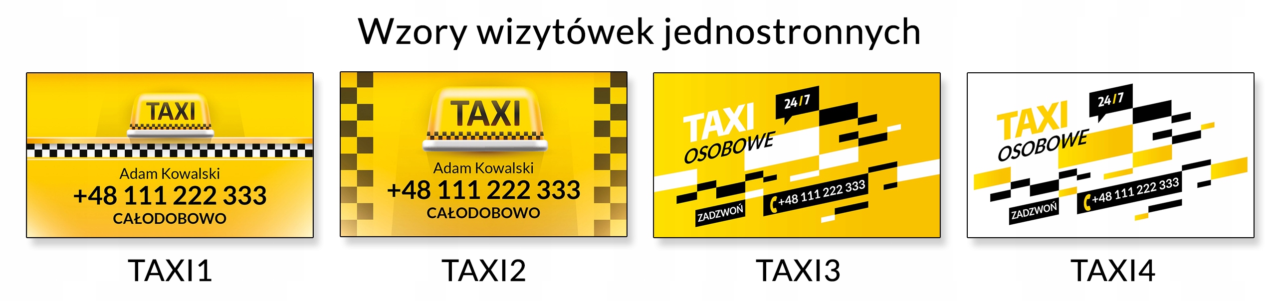 Визитка такси