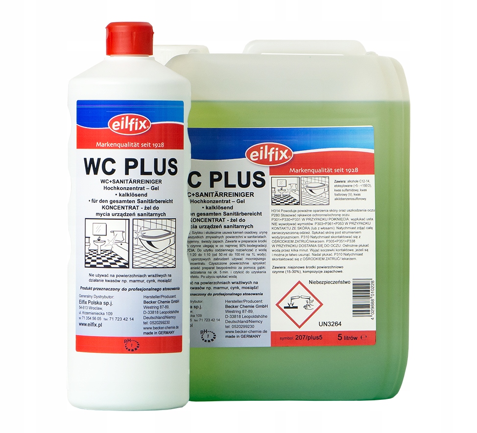 

Eilfix Wc Plus 1L - środek do toalet