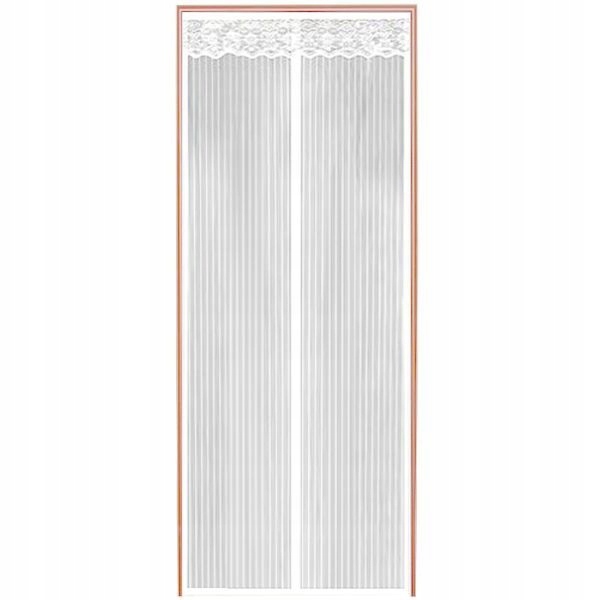 

Moskitiera Na Drzwi Paski Białe 100X220 Magnetyczn