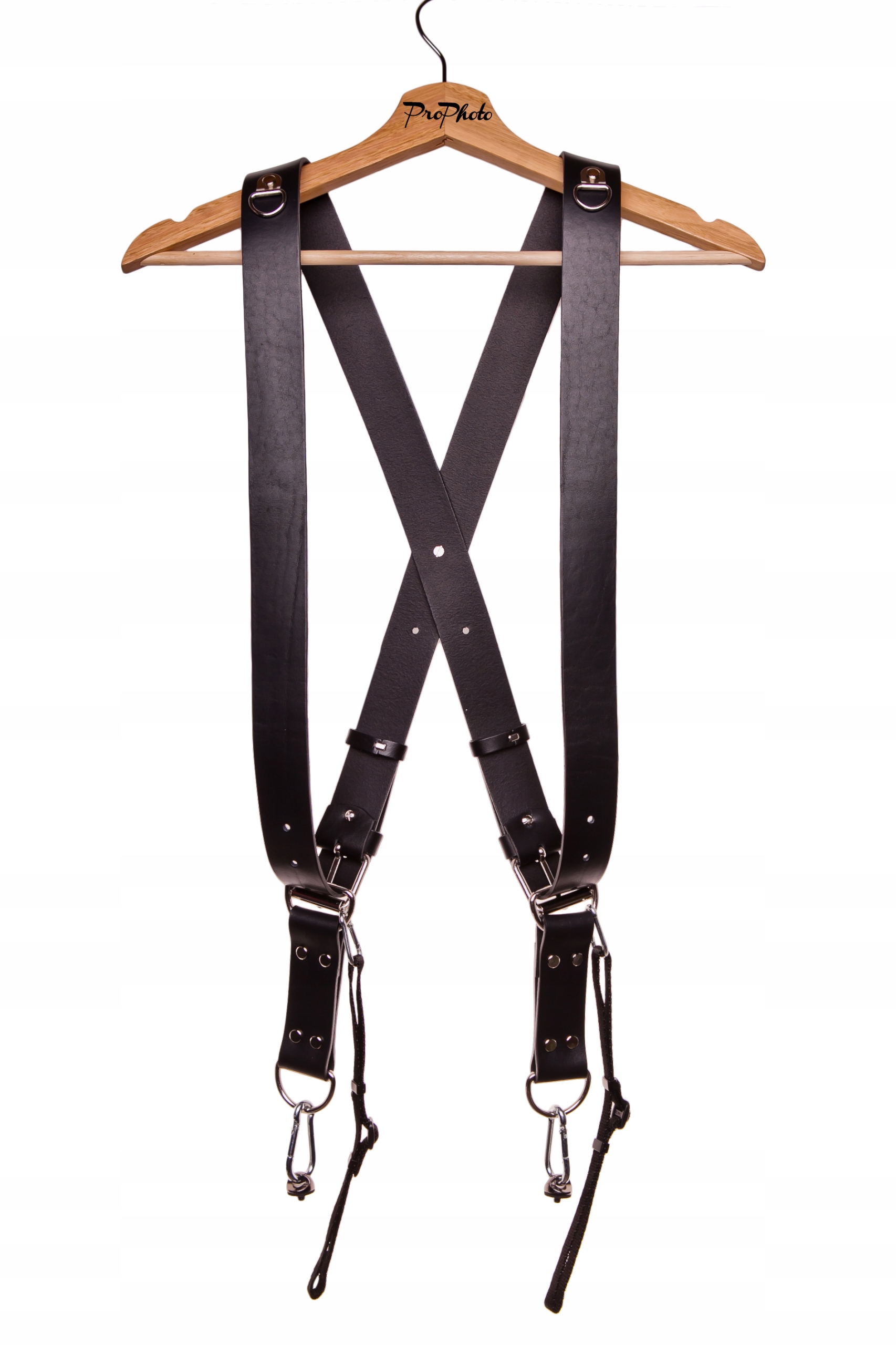 SZELKI FOTOGRAFICZNE SKÓRZANE PROPHOTO CZARNE 3,8 Marka inna