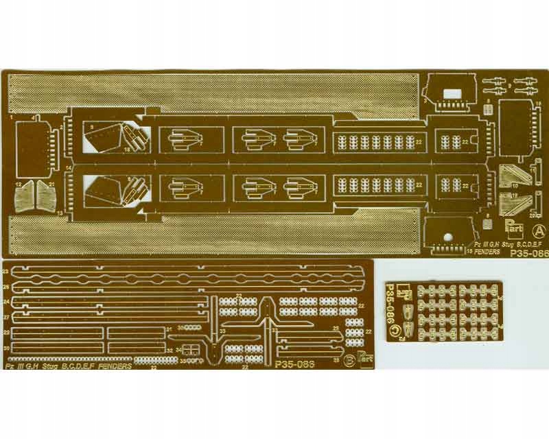 Part P35-086 1/35 Panzer III G/h StuG blatníky (Dragon)