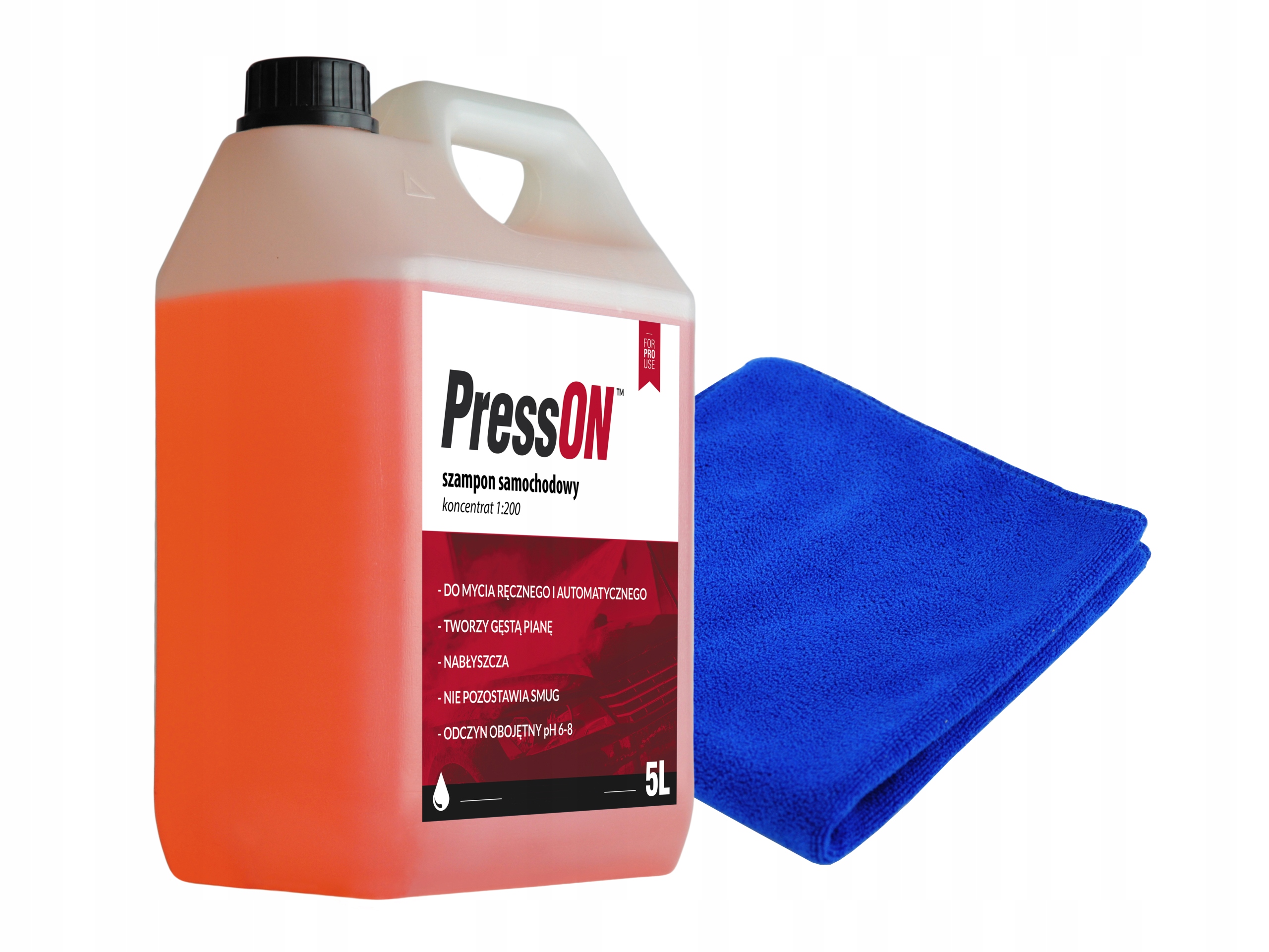 

Szampon Samochodowy 5L 1:200 Mikrofibra 40x40 420G