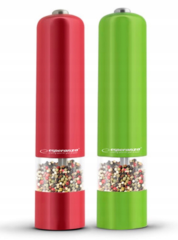 ZESTAW 2 x ELEKTRYCZNY MŁYNEK DO PIEPRZU I SOLI