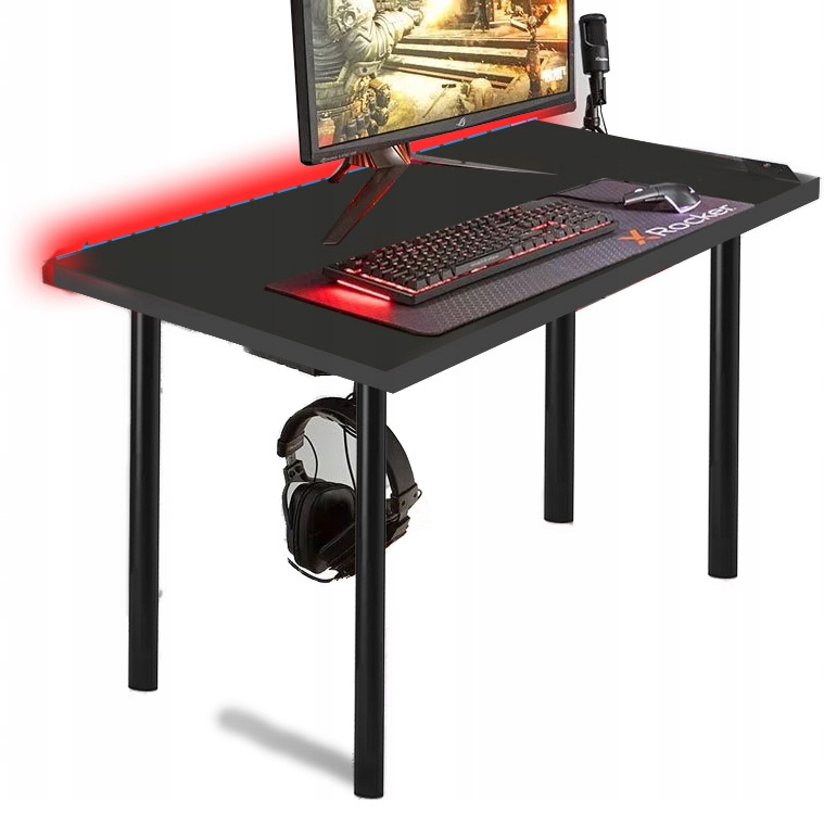 

Biurko gamingowe komputerowe dla gracza Led FX1