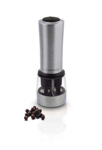 MŁYNEK ELEKTRYCZNY DO PIEPRZU I SOLI STAL 2w1 Bezpieczeństwo blokada bezpieczeństwa