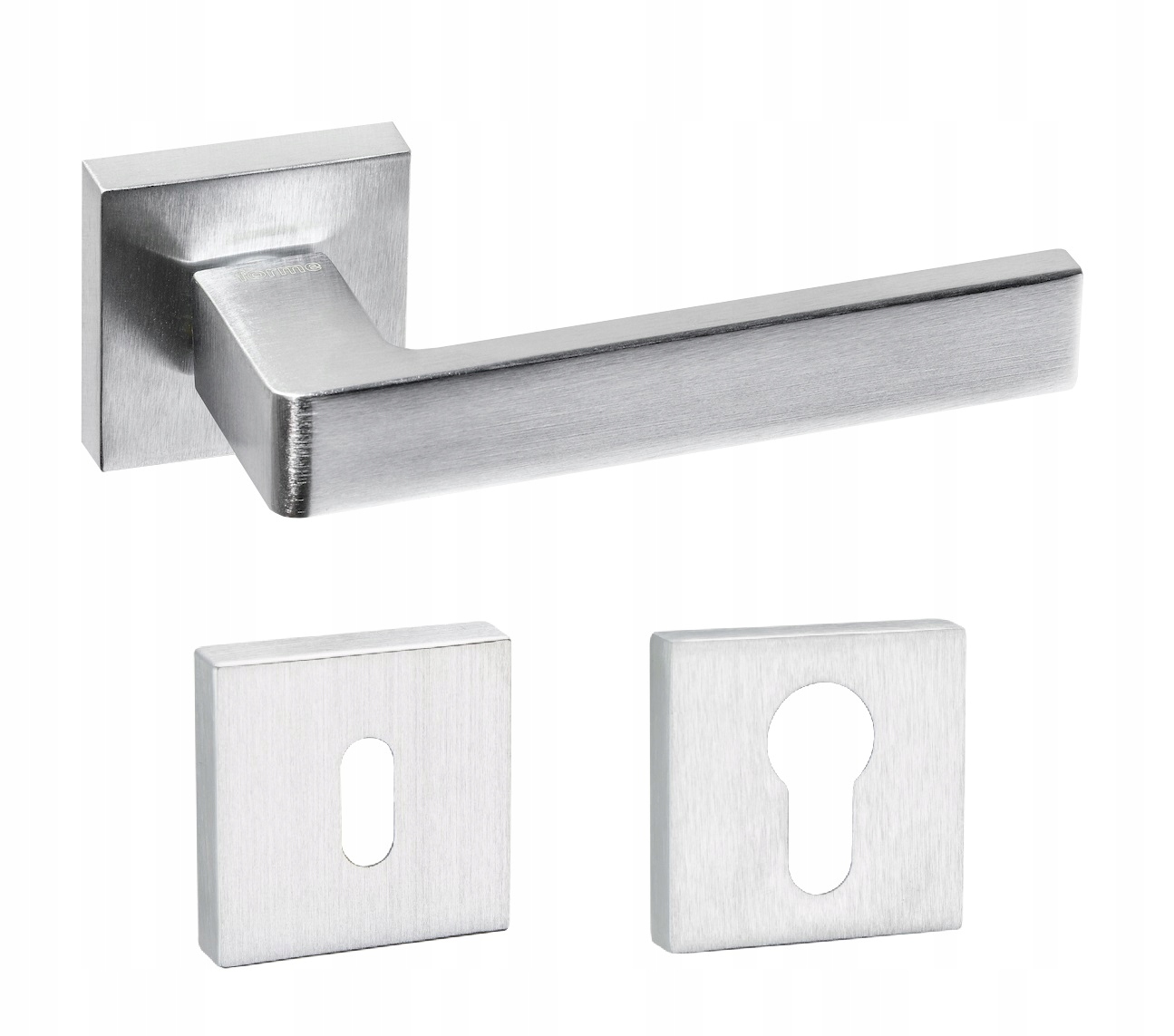 Dveřní Klika Asti Nikl Štítek Na Klíč/vložku