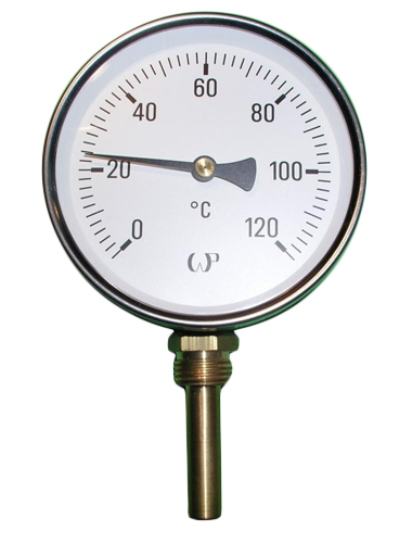 

Termometr tarczowy radialny fi63 120 st.C bimetal