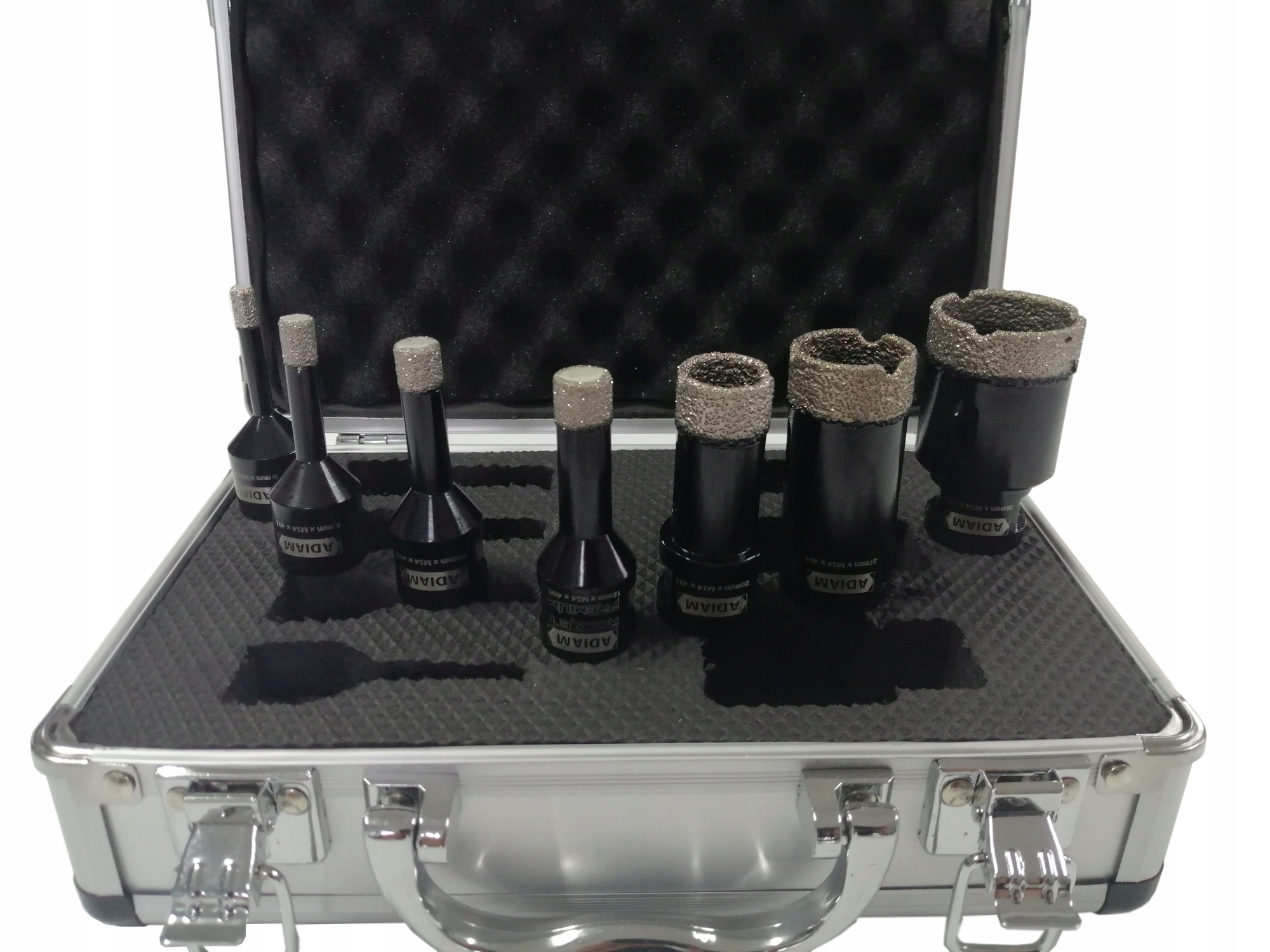 Otwornice diamentowe do gresu ADIAM 6-35mm 7 elem