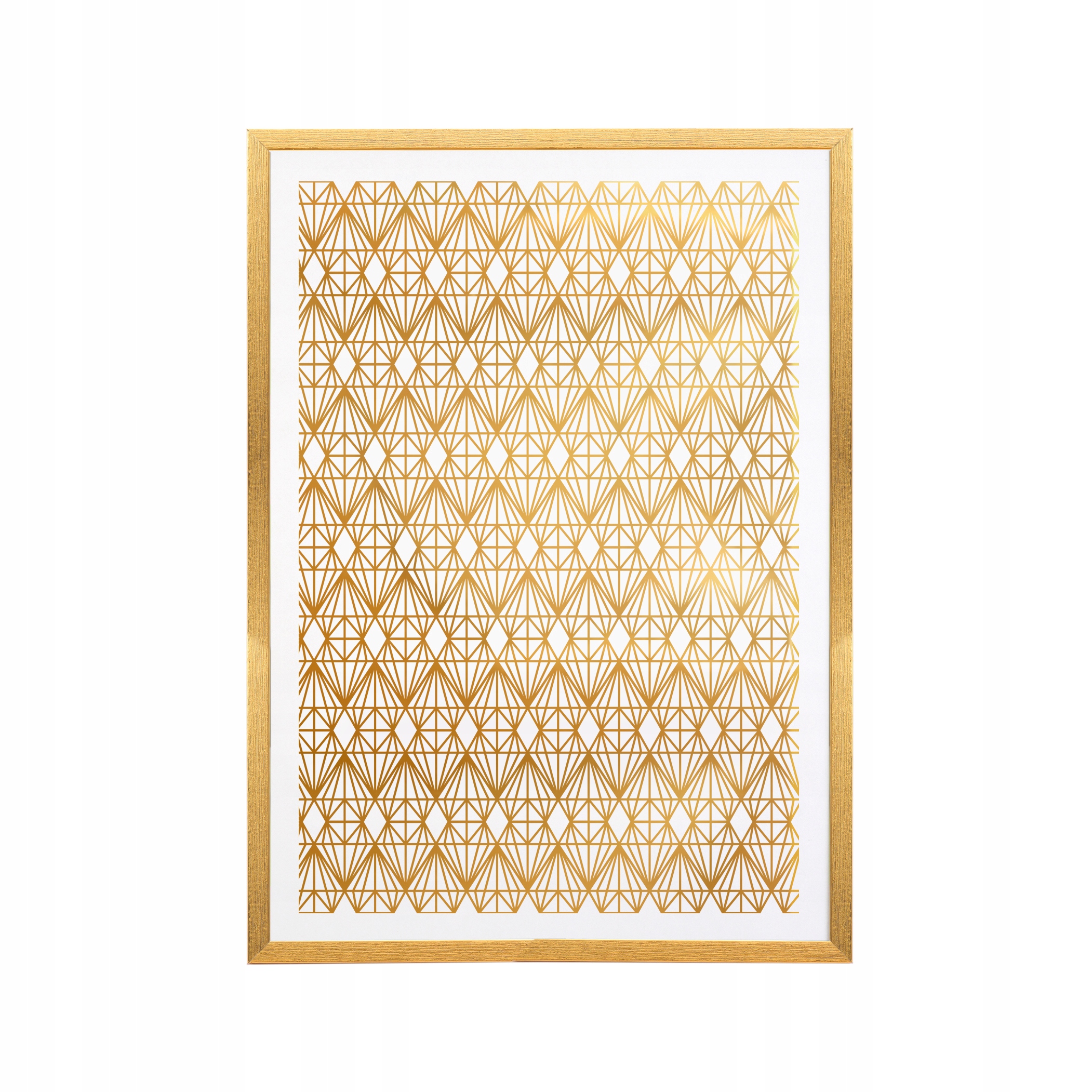 

Plakat pozłacany złoty 30x40 ramka geometryczny 1
