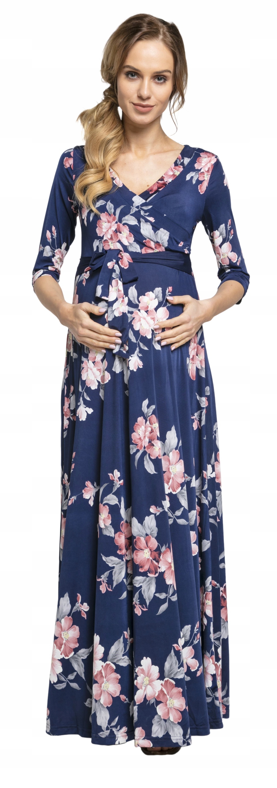 Летнее платье макси для беременных 608