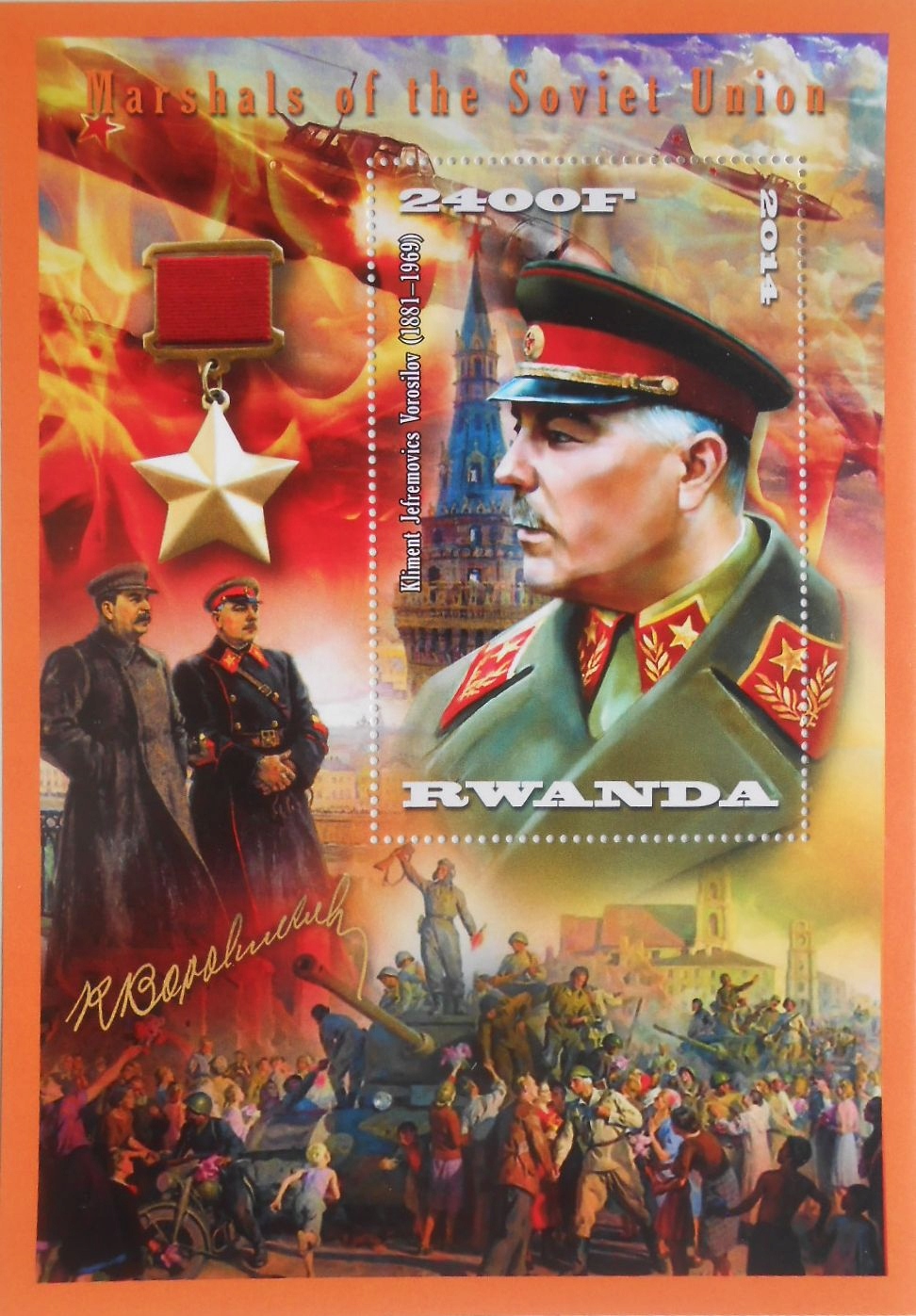 Marszałkowie ZSRR K. Woroszyłow Rwanda ** #VG1012