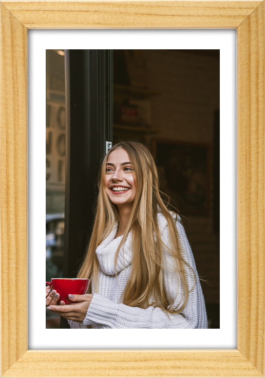 

Rama Drewniana Naturalna Foto Ramka 30x45 CM