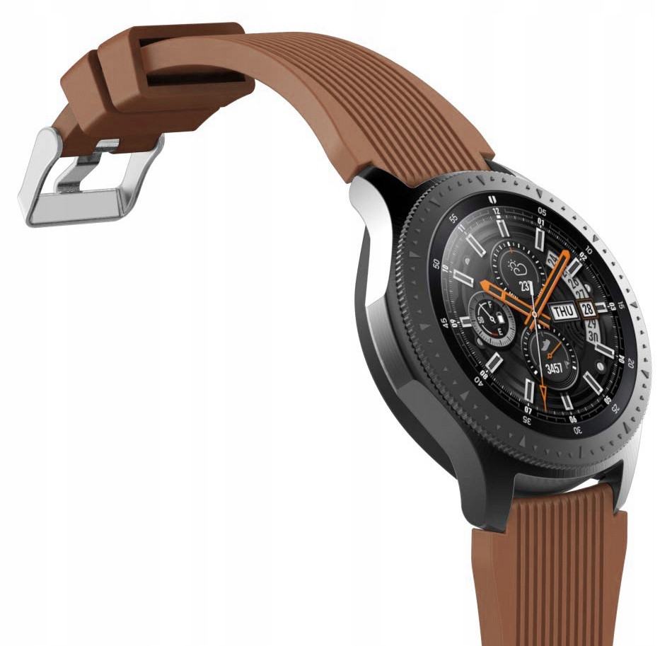 

Brązowy silikonowy pasek Samsung Galaxy Watch 46MM