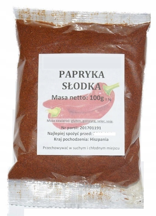 PAPRYKA SŁODKA 100g HISZPANIA